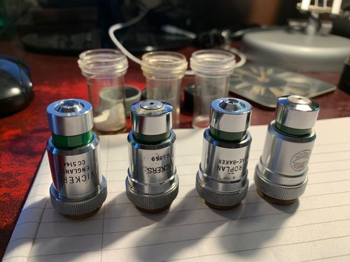 Vintage microscope objective - microscope,