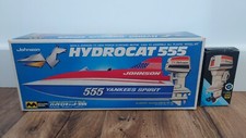 Vintage MITSUWA Kit 442 Hydrocat 555 Model Toy Boat Johnson Outboard Motor Japan