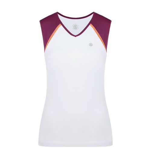 Womens neck tank top poivre - v,