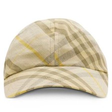 Burberry Checked Linen Cap