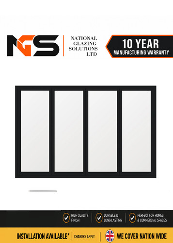 Black aluminium 4 panel - 4,