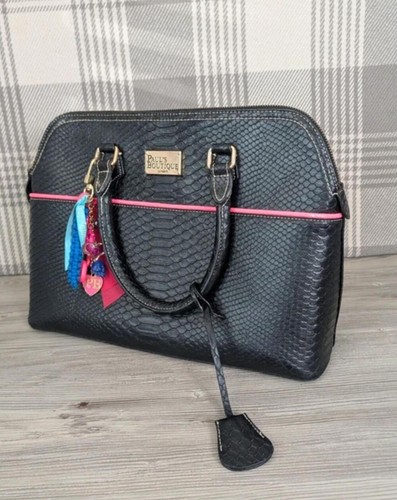 Pauls boutique black snakeskin - black,
