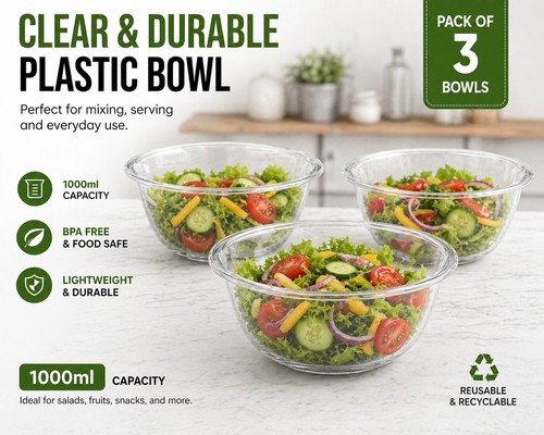 Plastic mixing bowls multi - bowls,