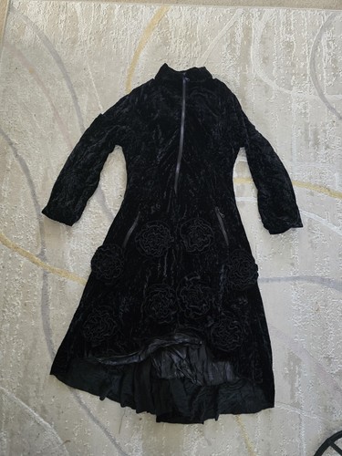 Womens long gothic coat dress - womens,