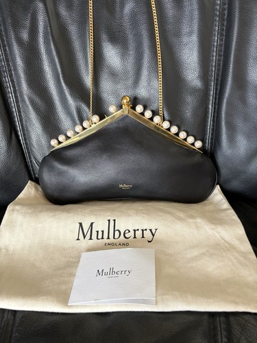 Mulberry pearl shoulder clutch - mulberry,