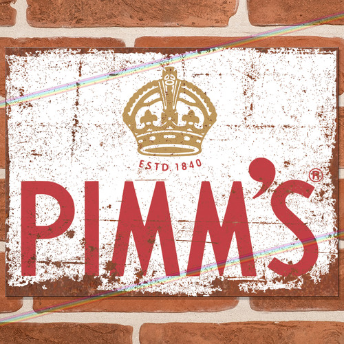 Pimms metal signs man - signs,