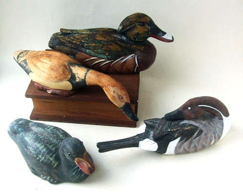 Vintage wooden decoy - vintage,