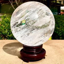 16.39LB Clear melting Quartz sphere Quartz White Crystal ball Healing