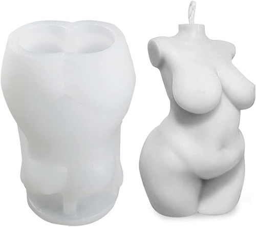 Woman silicone candle mould - woman,