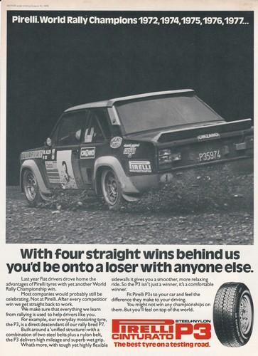 Pirelli feat fiat 131 - pirelli,