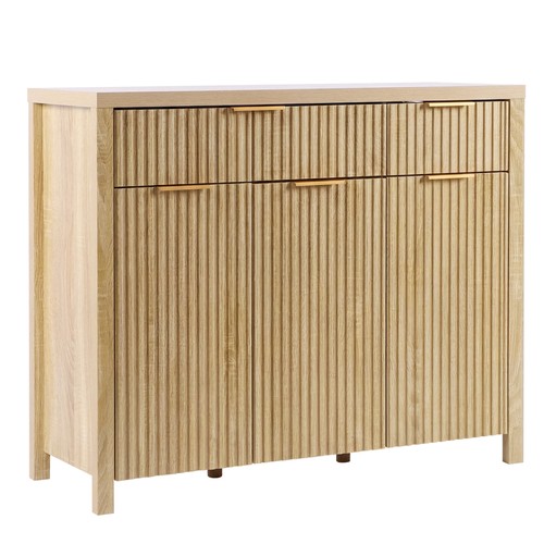 Wooden fluted sideboard - wooden,