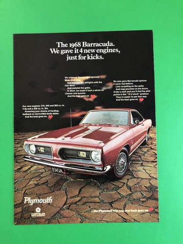 1968 dodge plymouth barracuda - plymouth,