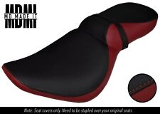FITS KAWASAKI VN 800 VULCAN CLASSIC DUAL CUSTOM VINYL SEAT COVER BLACK DARK RED