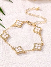 Clover Bracelet Gold 4-Leaf