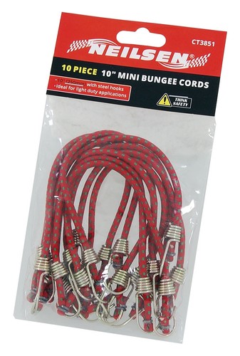 Small mini bungee cords - 10",