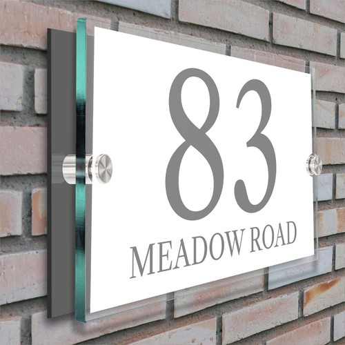 Personalised house sign door - sign,