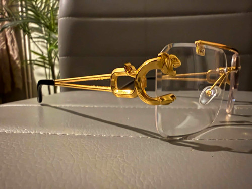 Rimless metal eyeglasses - rimless, frame