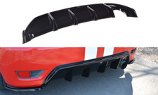 For Ford Fiesta Mk 6 ST 150 Rear Diffuser Diffusor Maxton Design Gloss Black