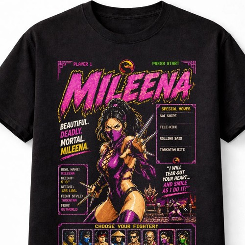 Mileena mortal kombat retro - mortal,