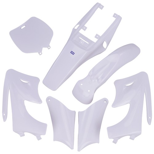 Fairing set white stroke - set,