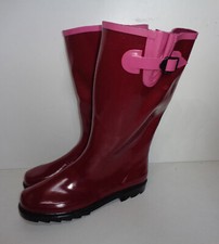 Ladies New Adjustable Wide Wellies Womens Waterpoof Wellington Boots UK Size 5