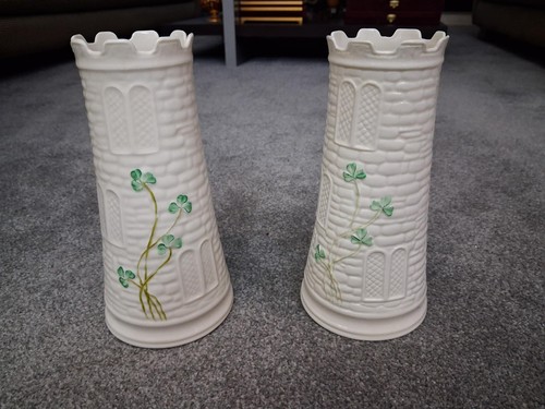 Belleek castle tower vase - tower,