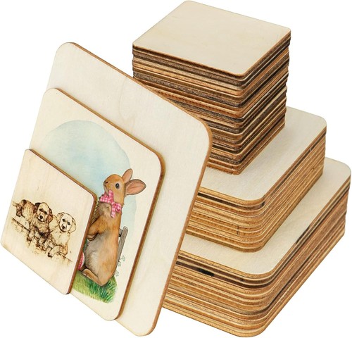 Unfinished wood squares - unfinished,