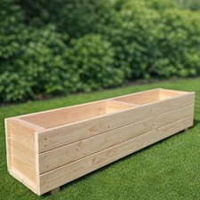 Wooden Garden Trough Planter