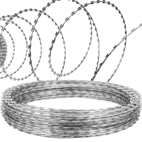 Steel razor wire security - steel,