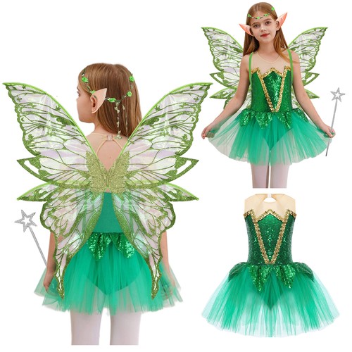Girls 5pcs butterfly fairy - uk,