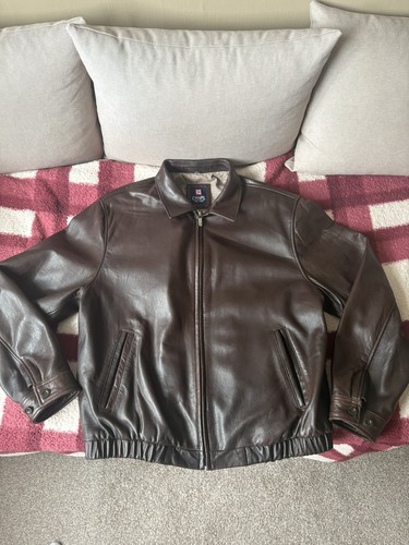 Chaps mens brown leather long - mens,
