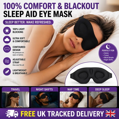 Blackout sleep mask eye - blackout,