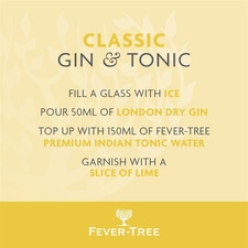 Fever-Tree Indian Tonic Water 8 X 150 Ml (Pack of 3 Total 24 Cans)