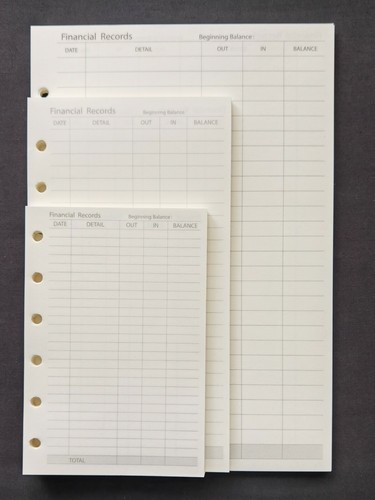 A7 financial records - a5,, a6,