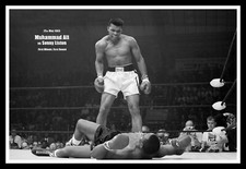 Muhammad Ali vs Sonny Liston Poster Print & Unframed Canvas Prints