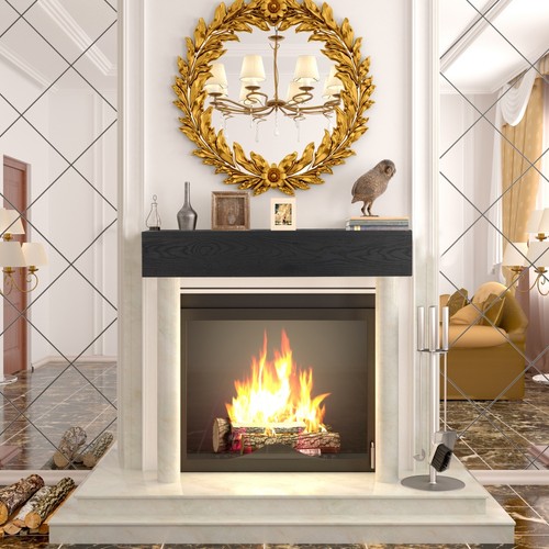 Solid wood fireplace - 48'',