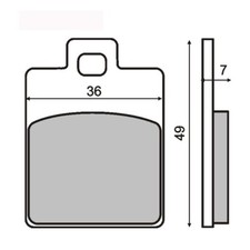Pair Brake Pads Piaggio 125