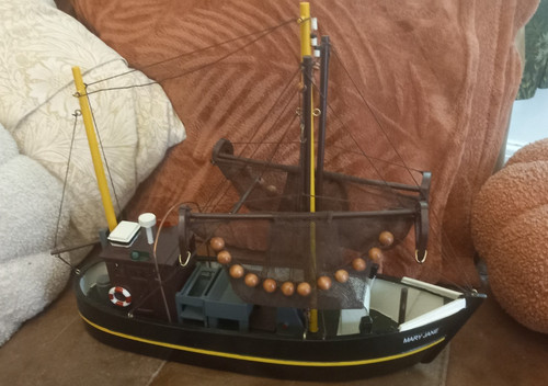 Vintage hand made wooden - hand,