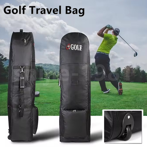 Black padded golf holiday - golf,