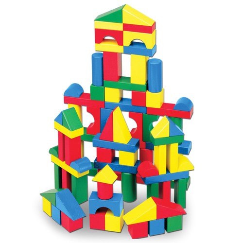 Melissa doug wooden building - wooden,