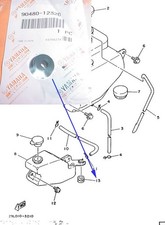 Yamaha RD350YPVS RZ350 Recovery Tank Grommet x2 OEM Frame Cover NOS 90480-12320