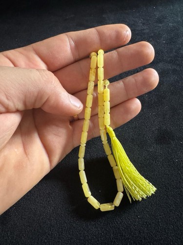Yellow islamic prayer beads - islamic,