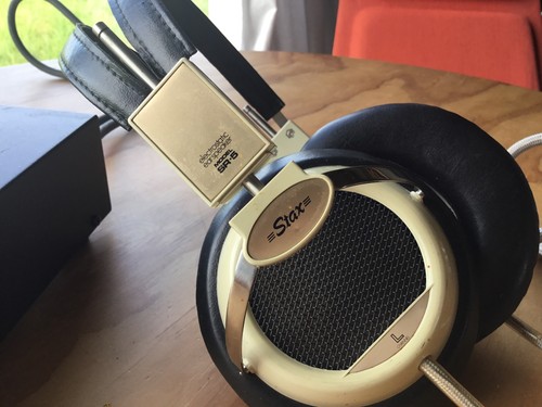Stax gold headphones and - stax, sr-5
