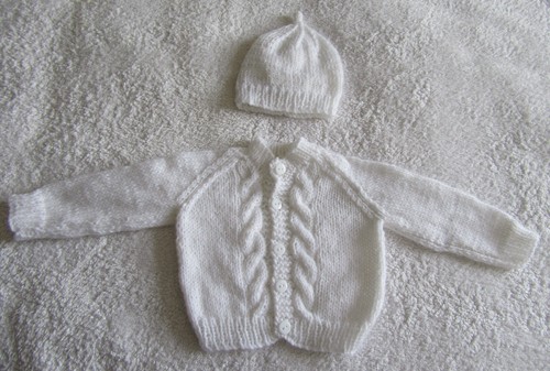 Hand knitted cable - , patterned