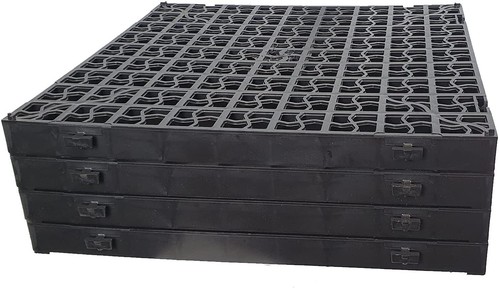 Black plastic paving driveway - plastic,