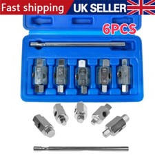 6 Pack Double Sided Oil Sump Drain Plug Axle Gearbox Tool Key Socket Set UK Hot
