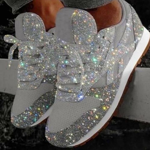 Ladies womens sparkly - ladies, trainers