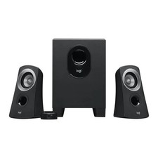 Logitech Z313 2.1 Desktop Speaker System with Subwoofer, Black, 25W RMS, 3.5 mm 