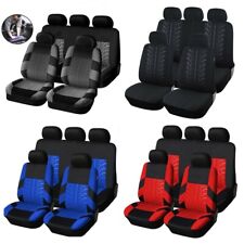 9PCS Car Seat Covers Protector Full Set Fabric For Ford Focus Mondeo Fiesta UK