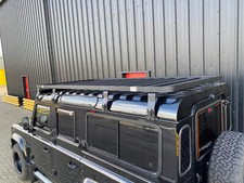 Full length black aluminium roof rack light weight Fits Land Rover Defender 110